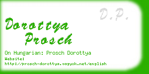 dorottya prosch business card